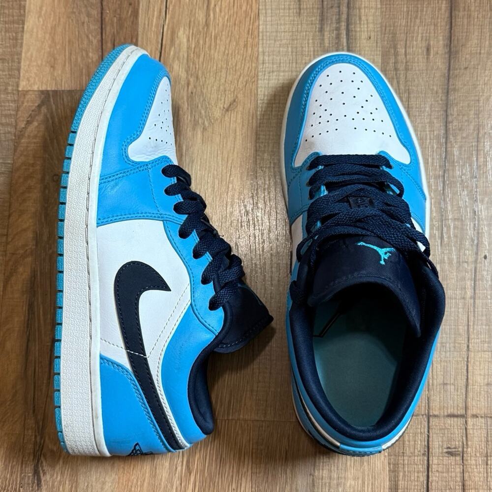 Jordan 1 Low UNC Powder Blue - Picture 6 of 9